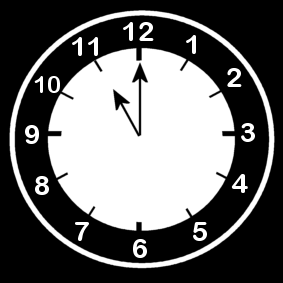 clock / 11 'o clock